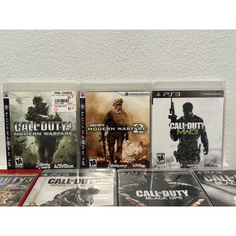 Call Of Duty PS3 Game Lot x8 Black Ops 1 2 Modern Advanced Warfare 2 3 4 Ghosts